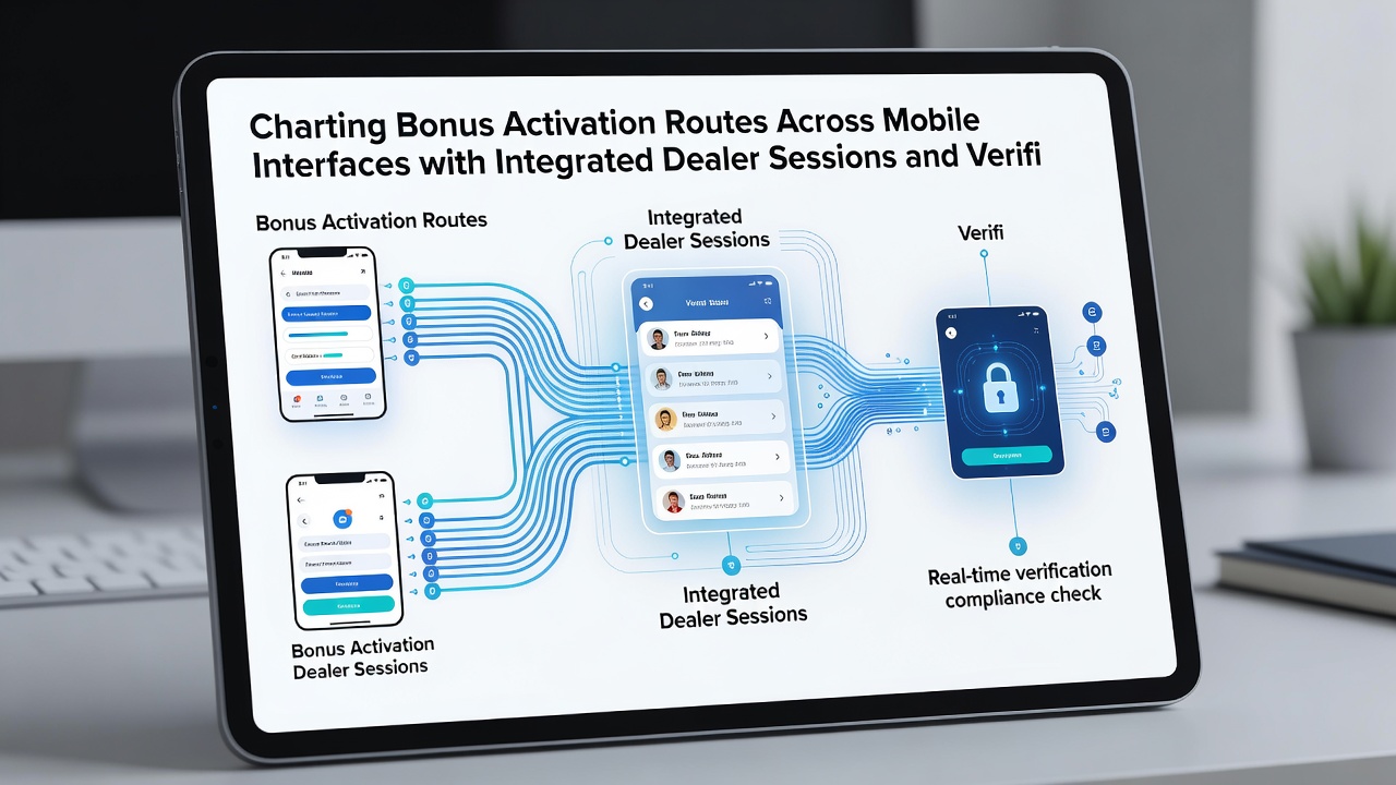 Illustration of verified transfer protocol flow connecting mobile bonus activation to live dealer verification