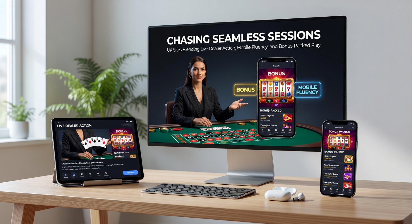Illustration of a payment interface on a mobile device showing instant deposits unlocking bonuses, with icons for various methods like e-wallets and cards flowing smoothly into a live dealer game