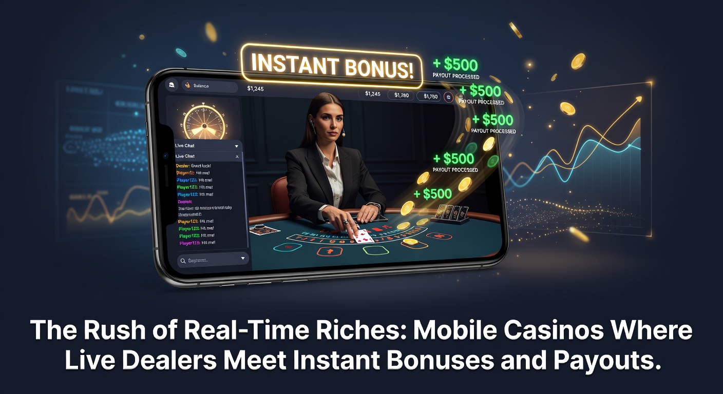 Close-up of a smartphone in hand showing a live roulette wheel spinning with instant bonus notifications overlaying rapid payout options and secure payment icons